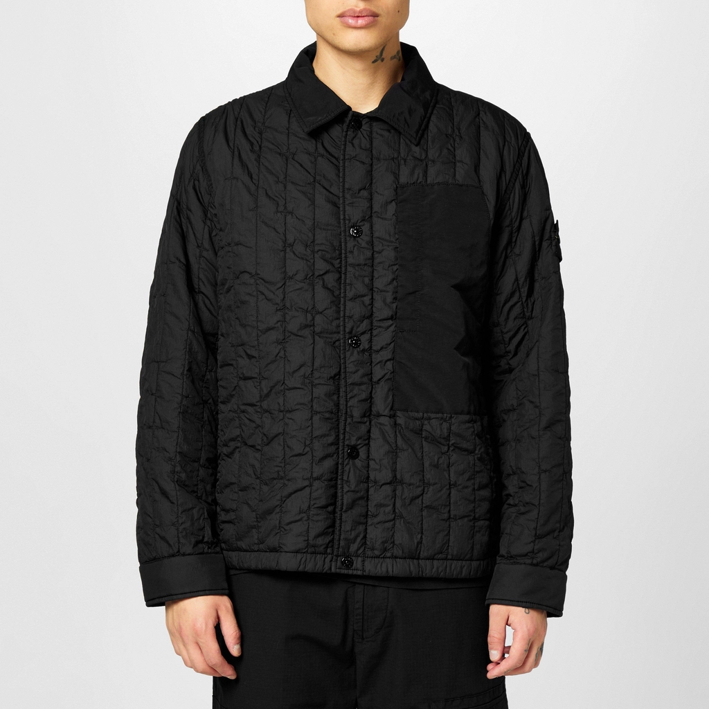 Stone Island Quilted Nylon Tela Blouson - Black V0029